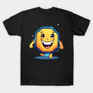 Hexagon LAughing character T-Shirt